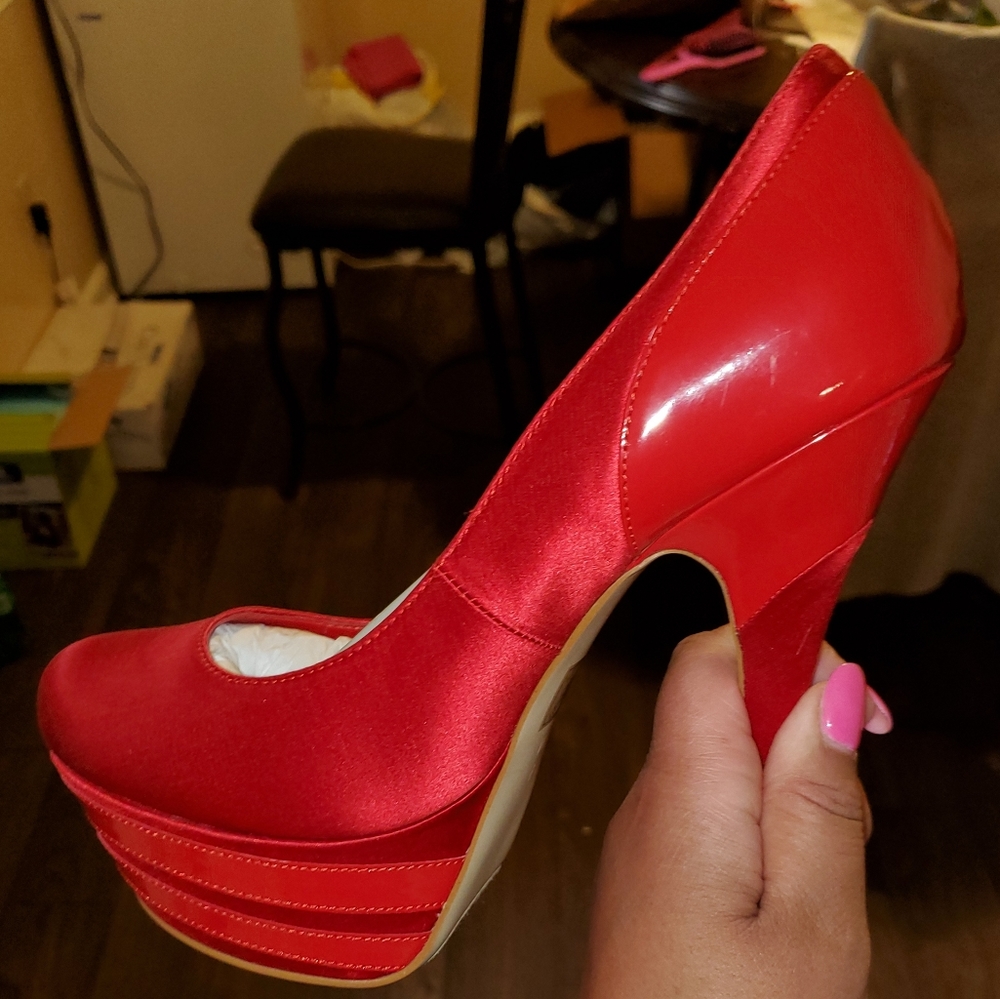 Red 6 inch heel